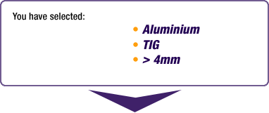 Aluminium > TIG > Greater than 4mm